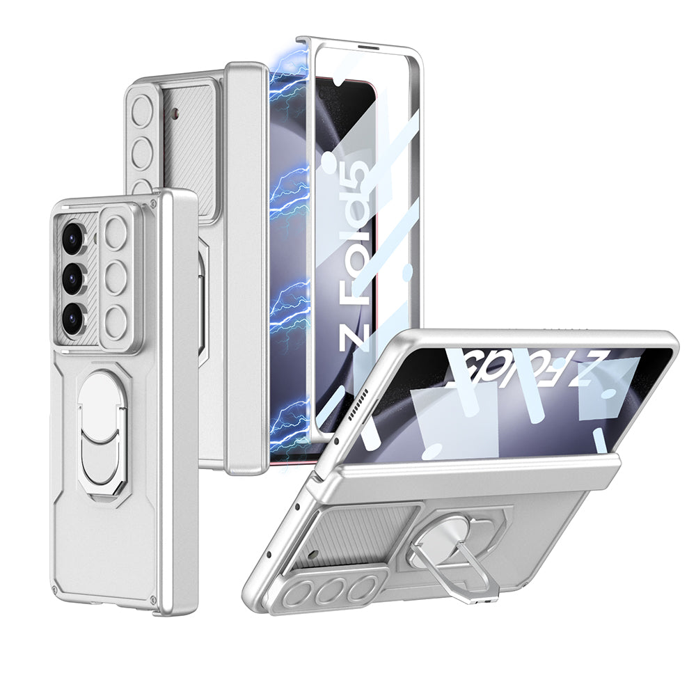 GKK Magnetic PC Phone Case for Samsung Galaxy Z Fold5 5G Kickstand Camera Slider Hinge Design Cover with Glass Film GKK Magnetic PC Phone Case for Samsung Galaxy Z Fold5 5G Kickstand Camera Slider Hinge Design Cover with Glass Film